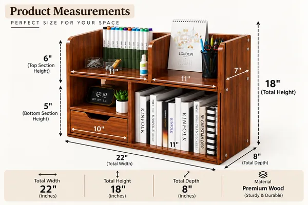 Wooden_Desktop_Bookshelf_Organizer_with_Drawer_|_Study_Table_Storage_Rack_for_Books_&_Stationery
