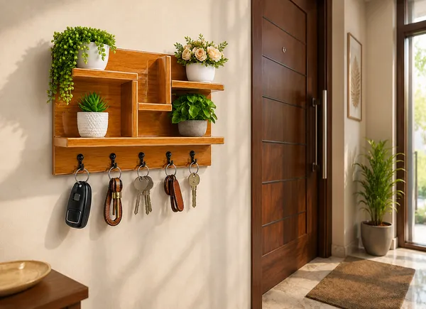 Premium_Wooden_Wall_Mounted_Key_Holder_with_Decorative_Shelves_|_4_Hooks_|_Luxury_Home_Entrance_Organizer