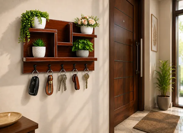 Premium_Wooden_Wall_Mounted_Key_Holder_with_Decorative_Shelves_|_4_Hooks_|_Luxury_Home_Entrance_Organizer