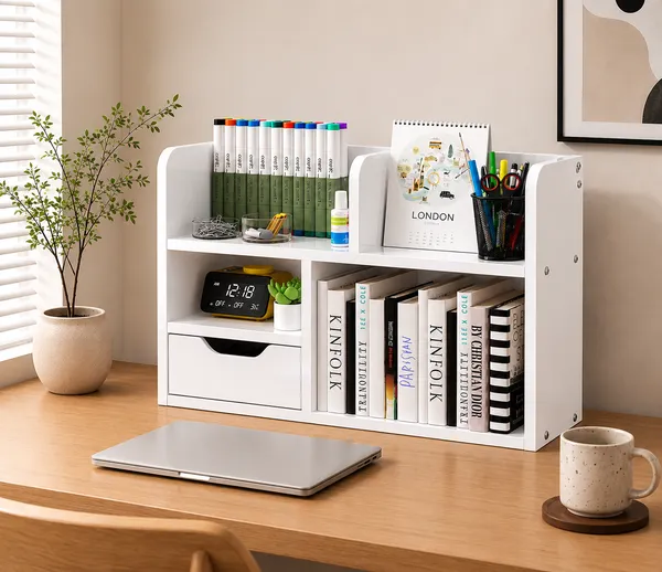 Wooden_Desktop_Bookshelf_Organizer_with_Drawer_|_Study_Table_Storage_Rack_for_Books_&_Stationery