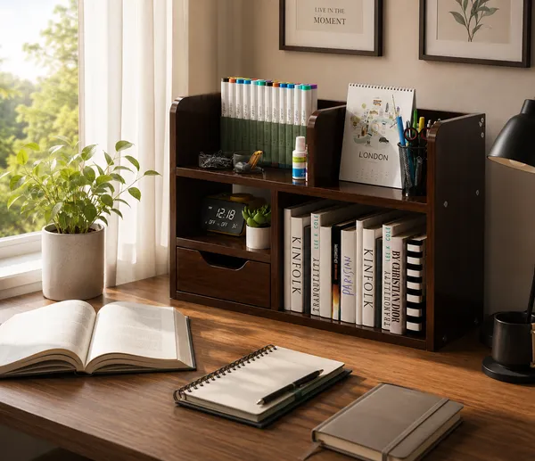 Wooden_Desktop_Bookshelf_Organizer_with_Drawer_|_Study_Table_Storage_Rack_for_Books_&_Stationery
