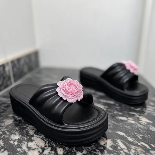 Black_Eva_Floral_Embellished_Platform_Slide_Sandals_For_Women