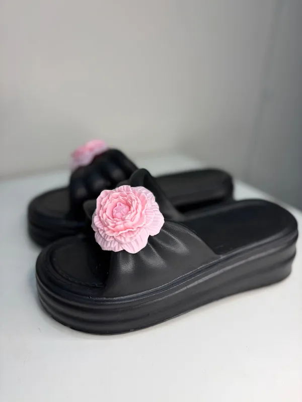 Black_Eva_Floral_Embellished_Platform_Slide_Sandals_For_Women