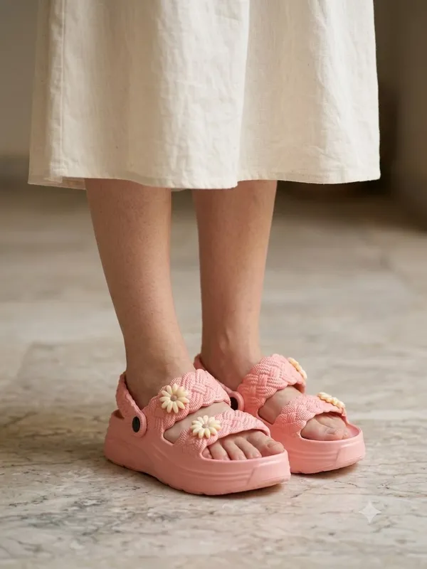 Peach_Eva_Floral_Strap_Platform_Sandals_For_Women