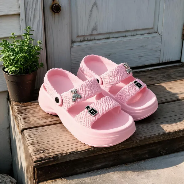 Baby_Pink_Eva_Braided_Platform_Sandals_For_Women