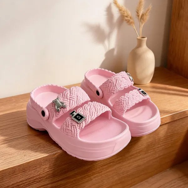 Baby_Pink_Eva_Braided_Platform_Sandals_For_Women
