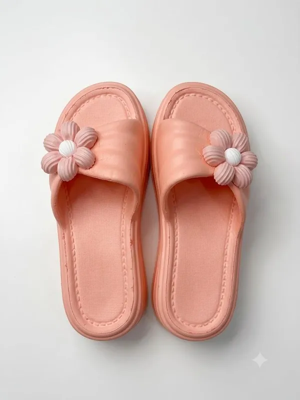 Peach_Eva_Floral_Slip_On_Platform_Sliders_For_Women