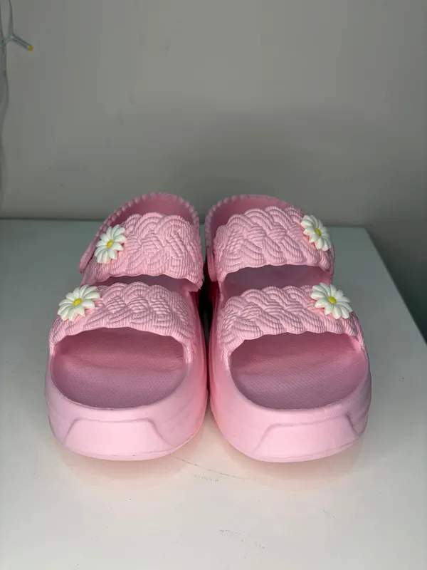 Baby_Pink_Eva_Daisy_Strap_Slip_On_Sandals_For_Girls