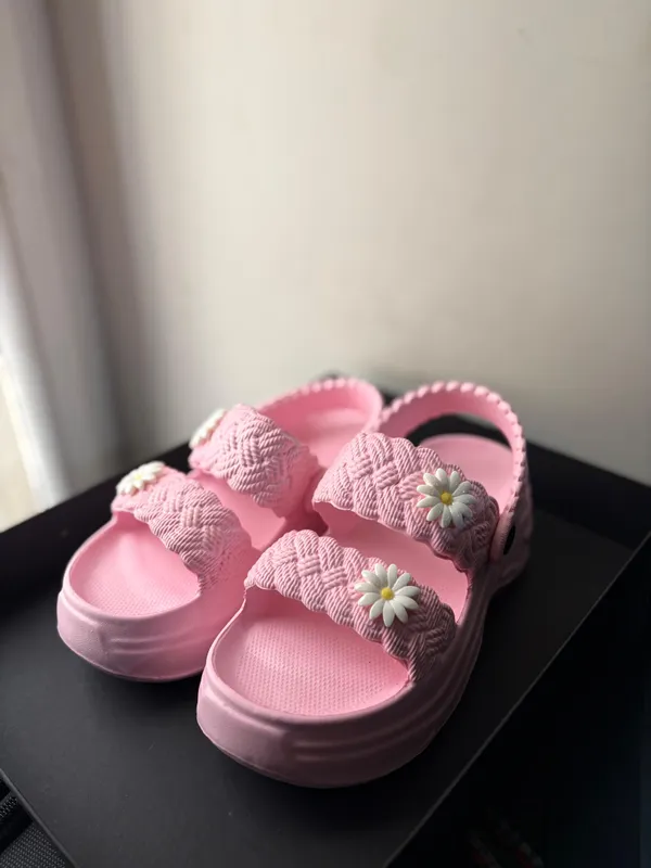 Baby_Pink_Eva_Daisy_Strap_Slip_On_Sandals_For_Girls