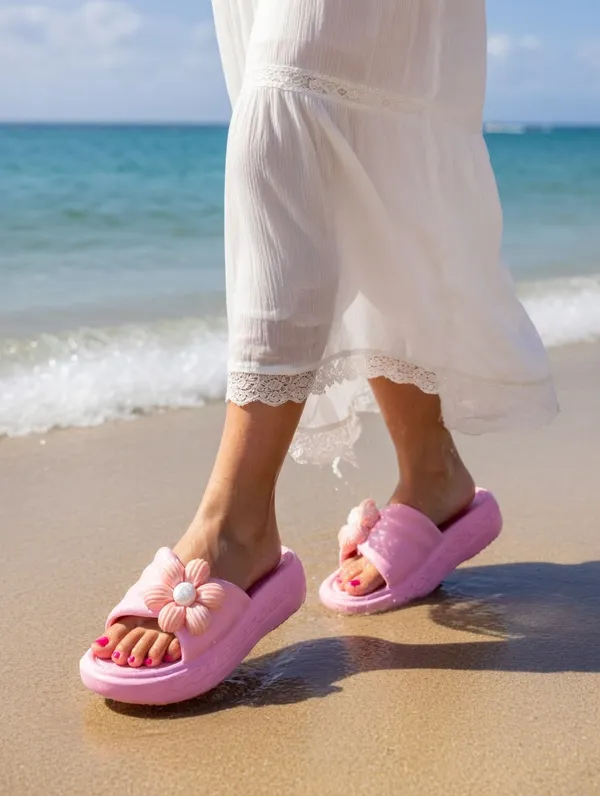 Baby_Pink_Eva_Floral_Slip_On_Wedge_Sandals_For_Women