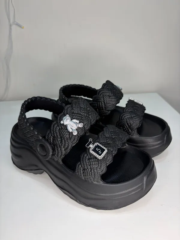 Black_Eva_Textured_Dual_Strap_Platform_Sandals_For_Women
