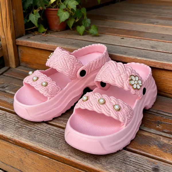 Baby_Pink_Eva_Embellished_Bow_Strap_Platform_Sandals_For_Women