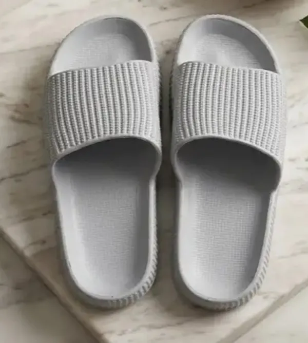 Light_Grey_Eva_Textured_Slip_On_Slides_For_Unisex
