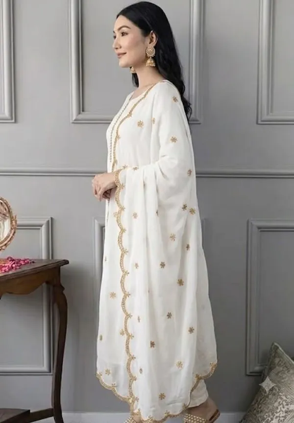 White_Rayon_Slub_Straight_Embellished_Kurta_For_Women