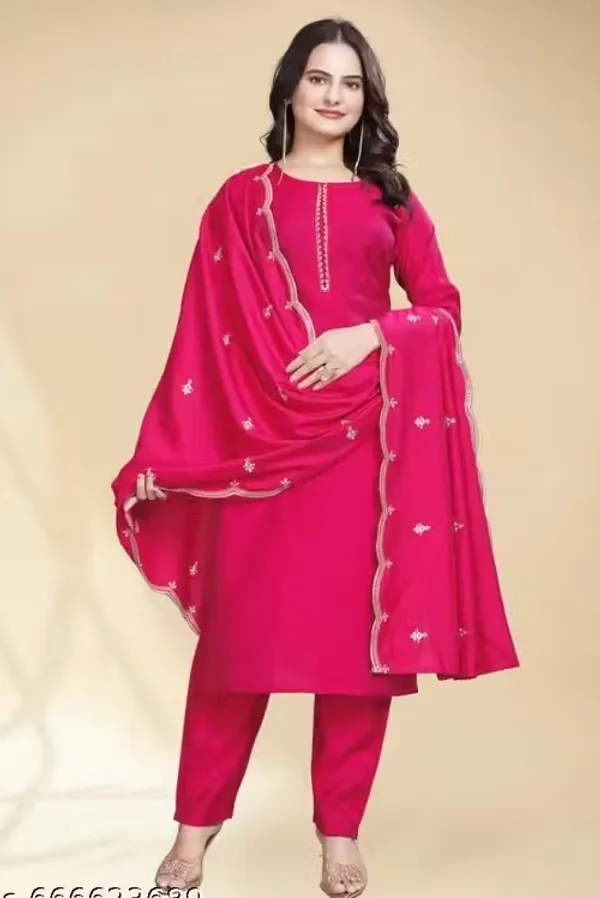 Pink_Embellished_Round_Neck_Kurta_for_Women