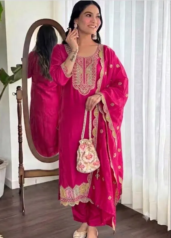 Pink_Rayon_Slub_Straight_Embroidered_Kurta_Set_For_Women