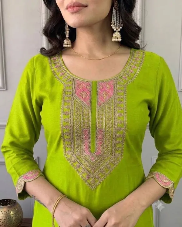 Green_Embroidered_Straight_Kurta_Set_for_Women