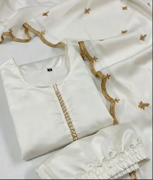 White_Rayon_Slub_Straight_Embellished_Kurta_For_Women