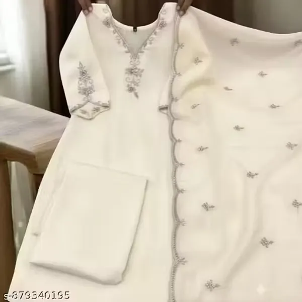 Cream_Rayon_Slub_Straight_Embroidered_Kurta_Set_For_Women