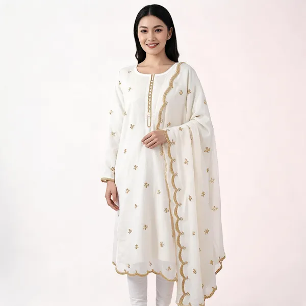 Pink_Rayon_Slub_Round_Neck_Embellished_Kurta_For_Women
