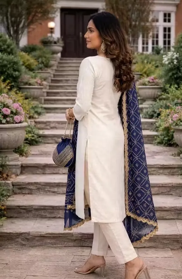 Cream_Embroidered_Straight_Fit_Kurta_Set_For_Women