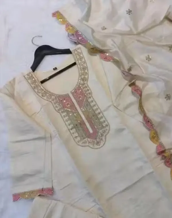Ivory_Rayon_Slub_Straight_Embroidered_Suit_Set_For_Women