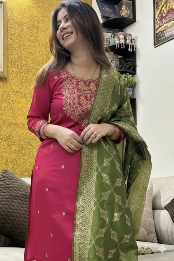 Pink_Rayon_Slub_Straight_Embroidered_Kurta_Set_For_Women