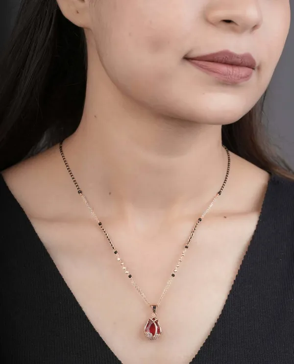 Gold_Tone_Red_Stone_Pendant_Necklace_for_Women