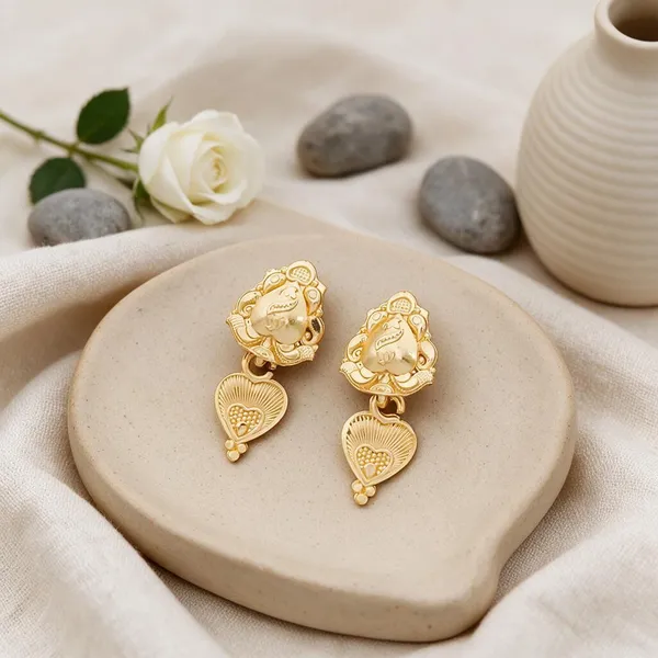 Gold-Tone_Ganesha_Drop_Earrings_For_Women_-_Pack_Of_2
