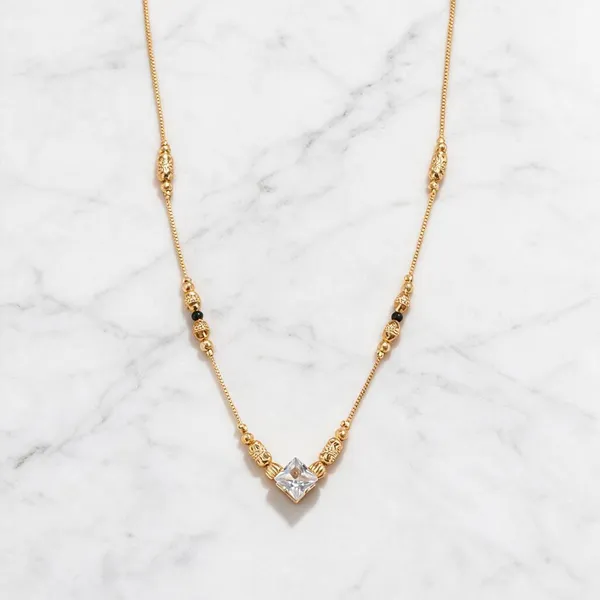 Gold_Tone_Beaded_Pendant_Necklace_For_Women