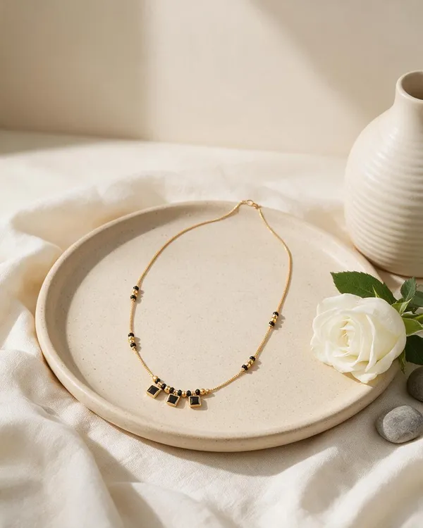Gold_Tone_Black_Beaded_Pendant_Mangalsutra_Necklace_For_Women