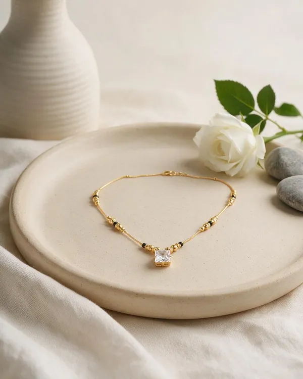 Gold_Tone_Beaded_Pendant_Necklace_For_Women