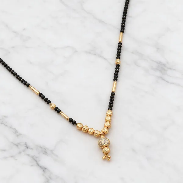 Black_Beaded_Gold_Tone_Mangalsutra_Necklace_For_Women
