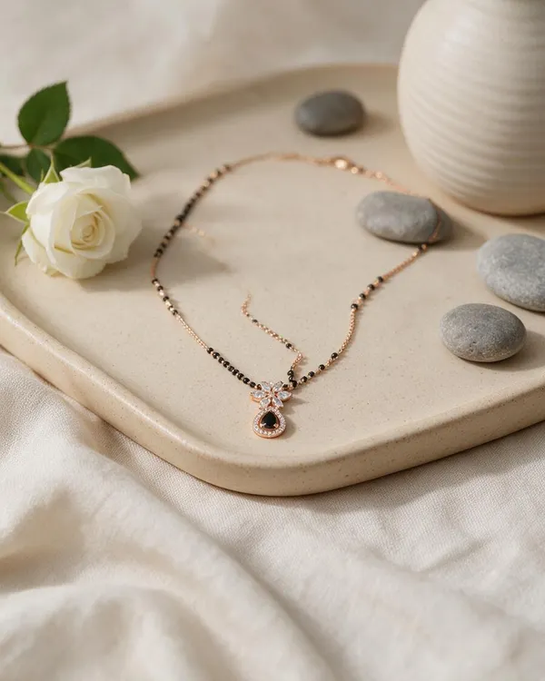 Black_Beaded_Pendant_Necklace_For_Women