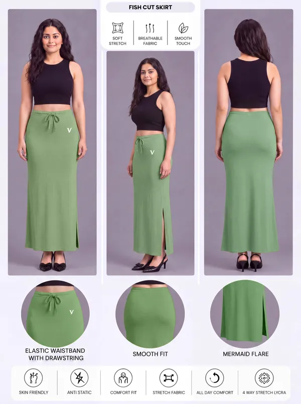 Green_Microfiber_Bodycon_Maxi_Saree_Shapewear_For_Women