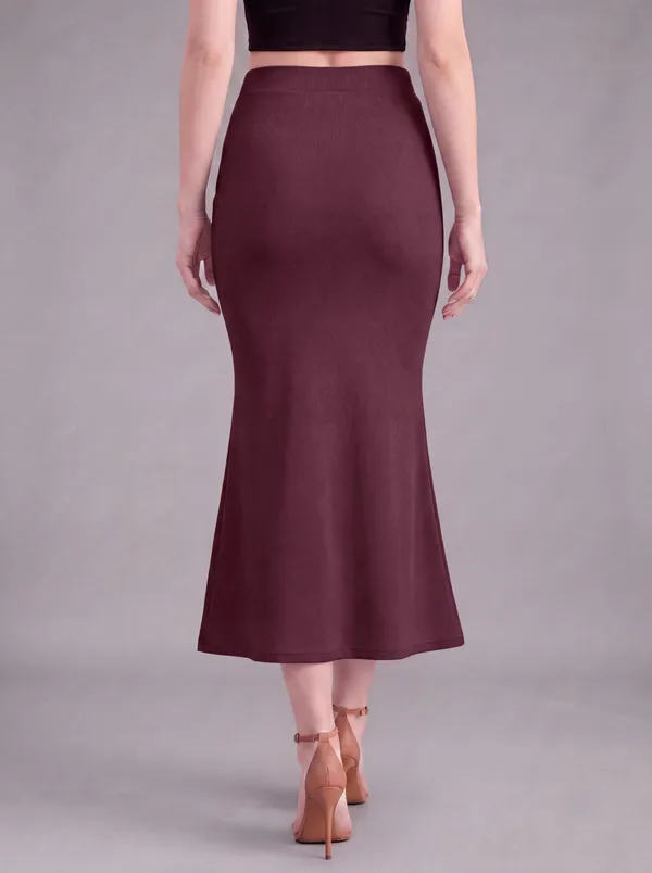 Burgundy_Microfiber_Mermaid_Saree_Shapewear_For_Women