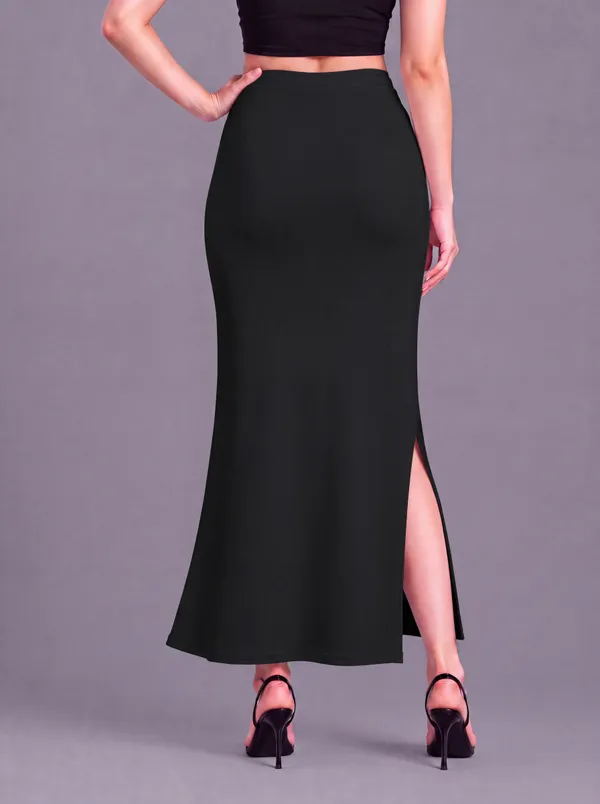 Black_Microfiber_Mermaid_Saree_Shapewear_For_Women