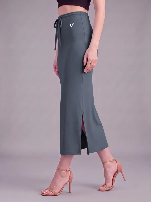 Grey_Microfiber_Mermaid_Saree_Shapewear_For_Women