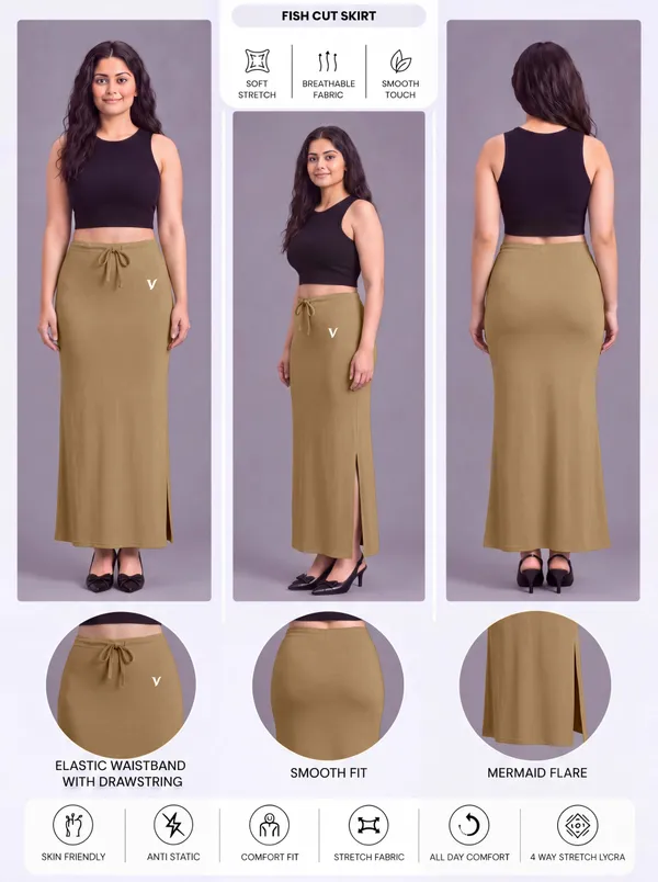 Beige_Microfiber_Flared_Saree_Shapewear_For_Women