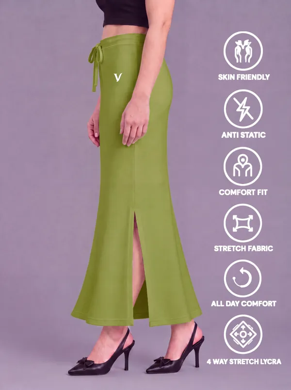 Olive_Green_Microfiber_Mermaid_Maxi_Saree_Shapewear_For_Women