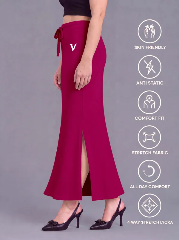 Magenta_Microfiber_Mermaid_Saree_Shapewear_For_Women
