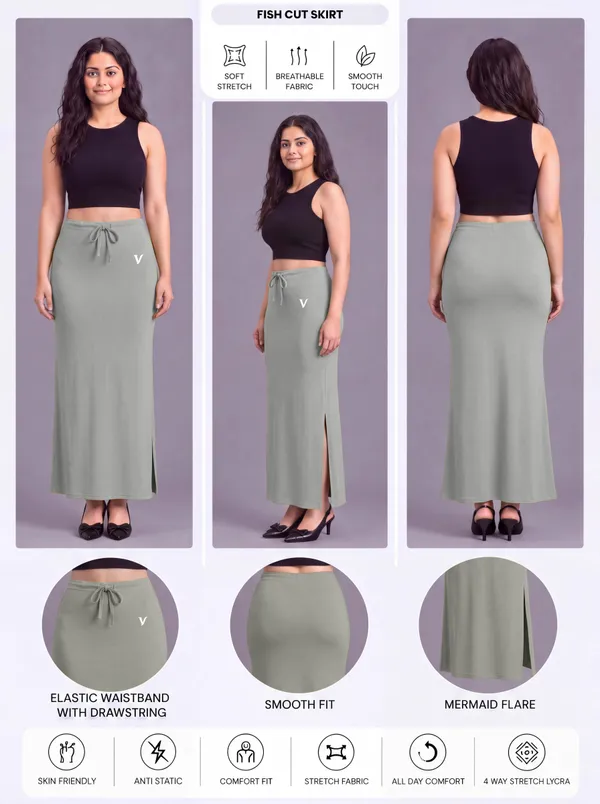 Sage_Green_Microfiber_Mermaid_Saree_Shapewear_For_Women