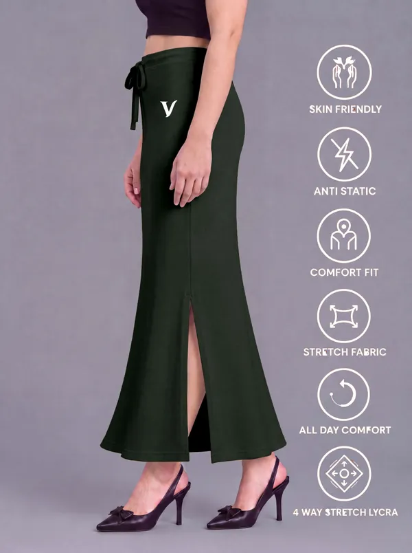 Green_Microfiber_Mermaid_Fit_Saree_Shapewear_For_Women