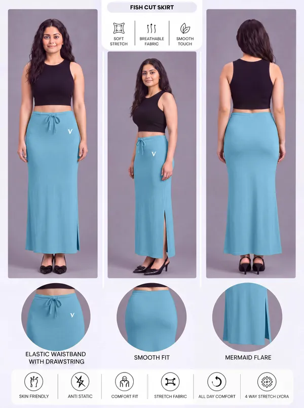 Blue_Microfiber_Slit_Maxi_Saree_Shapewear_For_Women