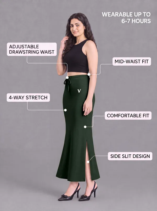 Green_Microfiber_Mermaid_Fit_Saree_Shapewear_For_Women