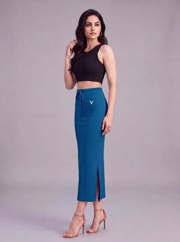 Teal_Microfiber_Mermaid_Fit_Saree_Shapewear_For_Women