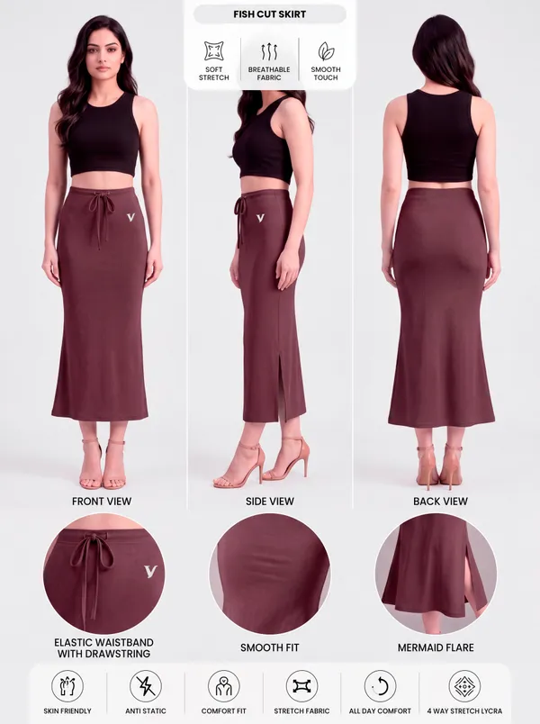 Burgundy_Microfiber_Mermaid_Saree_Shapewear_For_Women