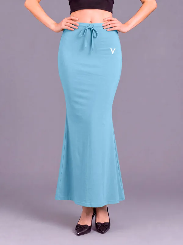 Blue_Microfiber_Slit_Maxi_Saree_Shapewear_For_Women