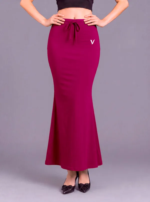 Magenta_Microfiber_Mermaid_Saree_Shapewear_For_Women