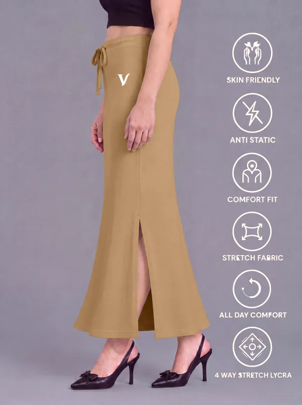 Beige_Microfiber_Flared_Saree_Shapewear_For_Women